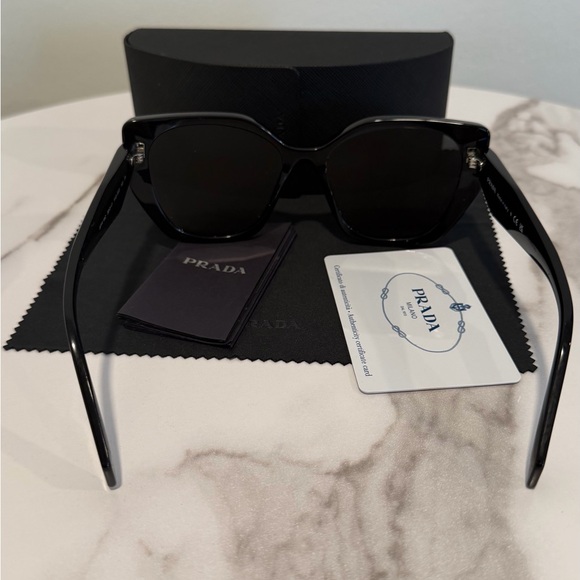 Prada Black Cat-Eye Sunglasses - Picture 3 of 8